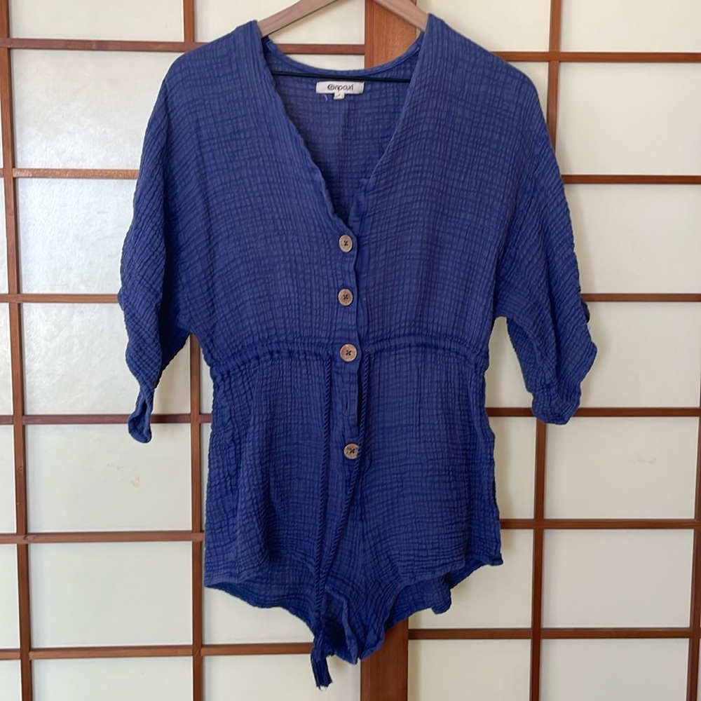Rip curl | surf brand cotton gauze romper S